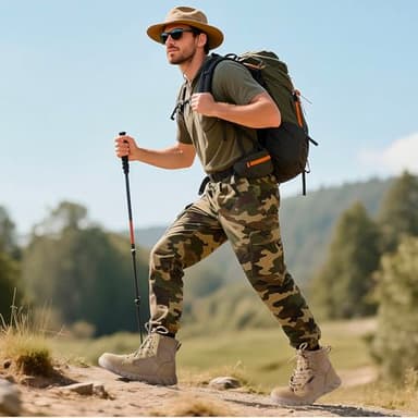 FREE SOLDIER Men's Waterproof Hiking Tactical Work Boots 6 Inches Lightweight Military Breathable Desert Boots(Tan US 8.5) - Image 9