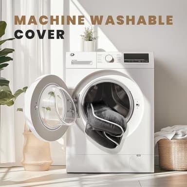 Sweetcrispy Orthopedic Dog Bed, Memory Foam Puppy Sleeping Sofa for Medium Pets with Washable Removable Cover Non-Slip Base Waterproof Liner Egg Crate, Classic Grey, 28" L x 23" W x 6.5" Th - Image 6