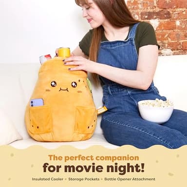 Couch Coolers, Insulated Cooler Bag Potato Plush, College Dorm Room Essentials - Image 4