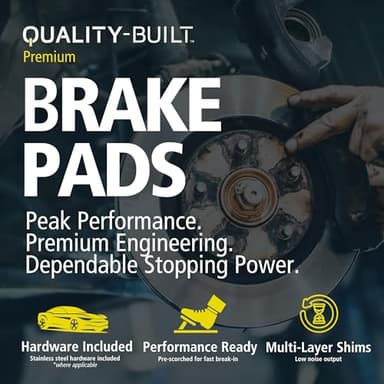 QUALITY-BUILT Premium Ceramic Rear Brake Pads 1001-1114C Compatible with 2005-2023 Subaru (BRZ, Crosstrek, Forester, Impreza, Legacy, Outback, WRX, XV, XV Crosstrek) - Image 4