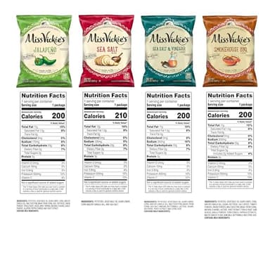 Miss Vickie's Kettle Cooked Potato Chips, Variety Pack, 1.375 Ounce (Pack of 28) - Image 2