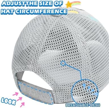 Duoyeree Toddler Baseball Cap Baby Cap Sun hat Print Dinosaur Pattern and Solid Color hat Kids boy Girl Age 0-8t - Image 6