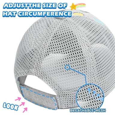 Duoyeree Toddler Baseball Cap Baby Cap Sun hat Print Dinosaur Pattern and Solid Color hat Kids boy Girl Age 0-5t - Image 4