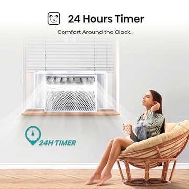 Hisense 12,000 BTU Smart Window Air Conditioner, 3 modes (Cooling, Fan, Dehumidifier), Easy Installation,Ultra Quiet, 2 Years Warranty - Image 9