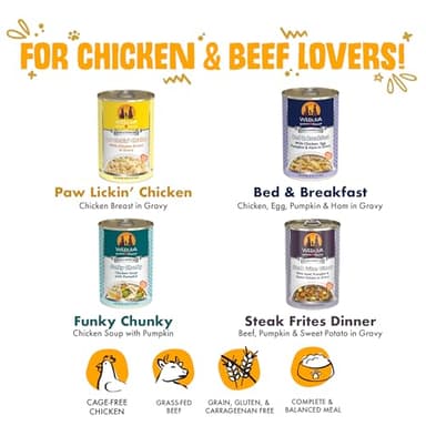 Weruva Classic Dog Food, Variety Pack, Baron's Batch, Wet Dog Food, 14oz Cans (Pack of 12), Multi - Image 3