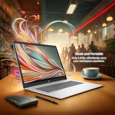 HP 2025 New 17 inch Laptop Computer • 64GB RAM • 2TB SSD • AMD Ryzen 5 Processor (6-Cores) • 10-Key Number Pad • Long Battery Life • w/WOWPC Recovery USB • Windows 11 Pro with Microsoft Office - Image 7