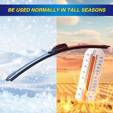 5 PLUS® Silicone Windshield Wipers Replacement for 2010-2018 2019 2020 2021 2022 2023 2024 Toyota 4Runner Wiper Blades(Set of 3),Automotive Replacement Windshield Wiper Blades For My Car-24"/20"/12" - Image 7