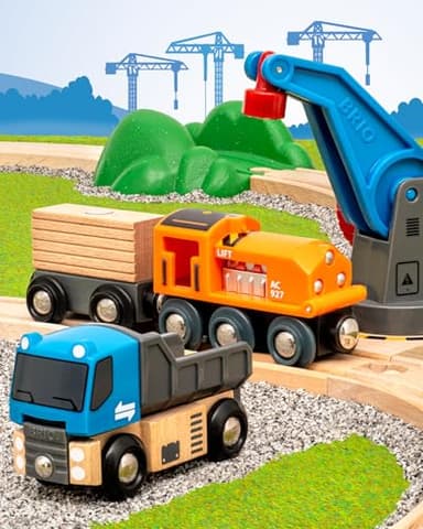 BRIO World – 36028 Starter Lift & Load Set | Toy Train Set for Kids Ages 3 Years and and Up - Image 6