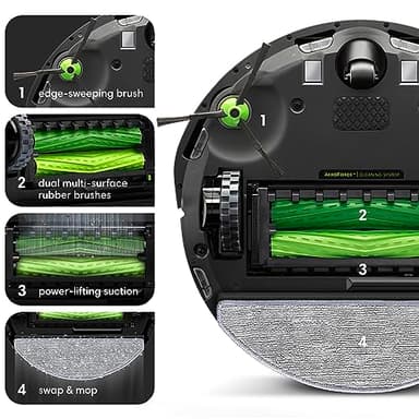 iRobot Roomba Combo i5 Robot Vacuum & Mop - Clean by Room with Smart Mapping, Works with Alexa, Personalized Cleaning Powered OS, Ideal for Pet Hair, Carpet and Hard Floors - Image 5