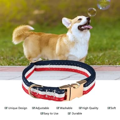NISIYE Luxury Dog Collar, Cute Dog Collars, Durable Pet Collars with Metal Buckle Safety for Large Dogs - Image 3