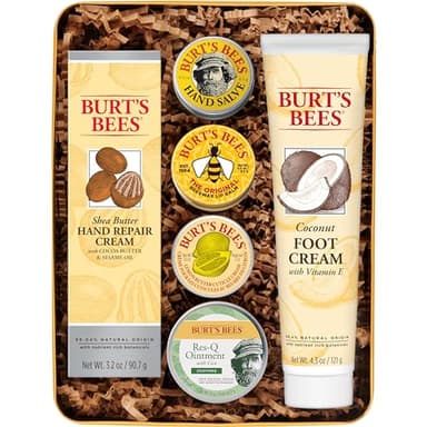 Burt's Bees Gifts Ideas - Classics Set, 6 Products in Giftable Tin – Cuticle Cream, Hand Salve, Lip Balm, Res-Q Ointment, Hand Repair and Foot Cream - Image 10