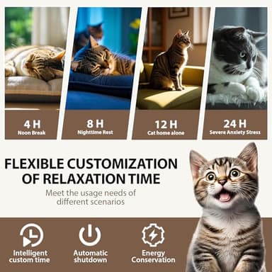 Multi Cat Calming Diffuser Relieve Stress Anxiety Cat Pheromones Calming Diffuser with Timing Function Cat Pheromone Diffuser 3 Pack Pheromones to Reduce Fighting Spraying and Scratching Fits All Cats - Image 3