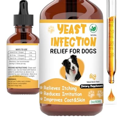 Natural Yeast Infection Treatment for Dogs,Supports Healthy Itch Relief,Inflammation Relief,Allergy Relief & More,Dog Ear Infection Treatment,Itch Relief for Dogs,Ear Infection Treatment for Dog - Image 1