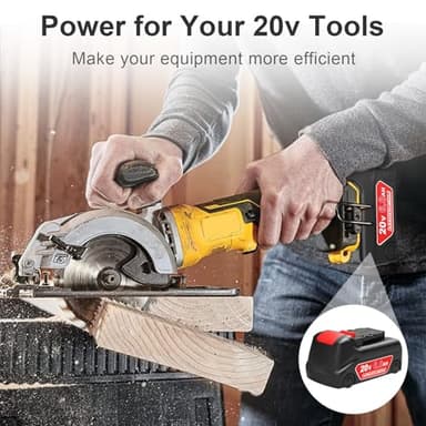 Upgraded 20V 6.0Ah Battery Replacement for Dewalt 20v Battery 2Pack Compatible with Dewalt 20v DCD/DCF/DCG Series Power Tools Red - Image 7