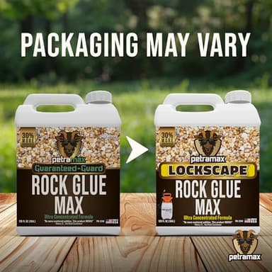 Petra Max Rock Glue for Landscaping, 1 Gallon - Wide Coverage & Pet Safe Mulch Glue for Rocks - Lockdown Gravel/Pebbles/Stones - Sticky Clear Gravel Binder & Decomposed Granite Stabilizer - Image 7
