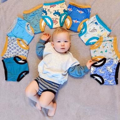 BIG ELEPHANT Baby Boys' 10 Pack Toddler Potty Training Pants 100% Cotton Underpants, 5-6Y - Image 2