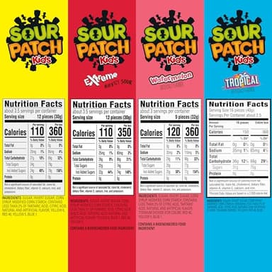 SOUR PATCH KIDS Soft & Chewy Candy Variety Pack Large Gift Box, Bulk Candy, 8-3.5 oz Boxes - Image 2