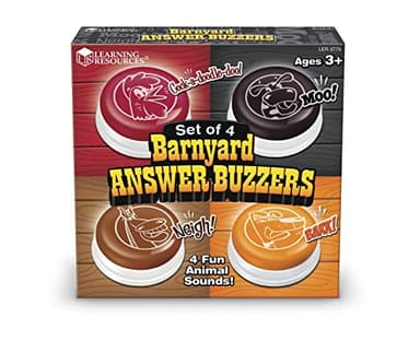Learning Resources Barnyard Buzzers, Set of 4, Assorted Sounds and Colors, Ages 3+ - Image 6