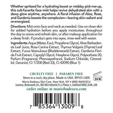 Mario Badescu Facial Spray Aloe, Rose Water and Cucumber - Green Tea Duo for Face, Neck or Hair, Cooling and Hydrating Face Mist for All Skin Types, Dewy Finish, 4 Fl Oz (Pack of 2) - Image 11