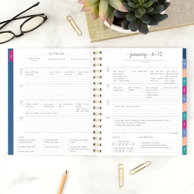 AT-A-GLANCE 2025 Planner, Weekly & Monthly, 7" x 8-3/4", Medium, Harmony, Denim (1099-805-20-25) - Image 2