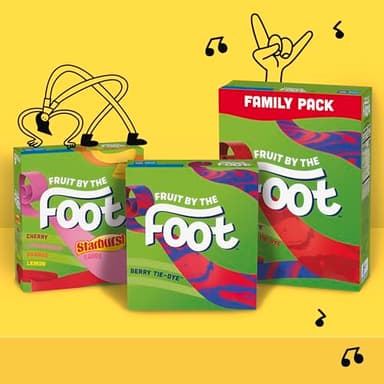 Fruit by the Foot Fruit Flavored Snacks, Halloween Treats, Berry Tie-Dye and Strawberry Tie-Dye, 18 Rolls, 13.5 oz - Image 7