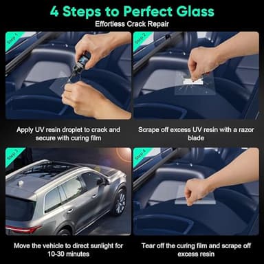 popalula Car Windshield Crack Repair Kit - 2025 Upgrade Nano Glass Repair Liquid for Cracks & Chips, Cracks Gone Glass Remover Fluid for Quick Fix Windshields, Windows, Mirrors - Image 7