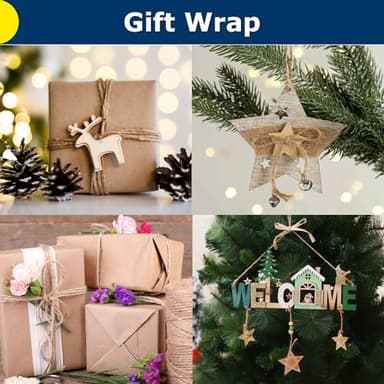 Vanhench 805FT Natural Jute Twine String, Bulk Hemp Jute Rope Cord Twine for Crafts Gardening, Gift Wrapping, Wedding Décor, Packing Material Burlap Ribbon, Christmas Knitting Macrame Decoration - Image 5