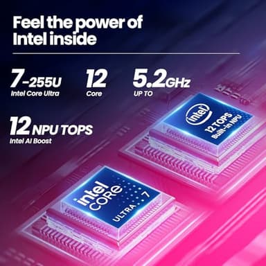 HP 17.3" Touchscreen Laptop, 13th Gen Intel 12-Core Ultra 7 255U, Copilot AI&12 Tops NPU, WiFi 6& BT 5.4, 32GB RAM DDR5&1TB SSD, Long Battery Life, Win 11 Pro with 2 in 1 Dock and Laptop Stand - Image 3