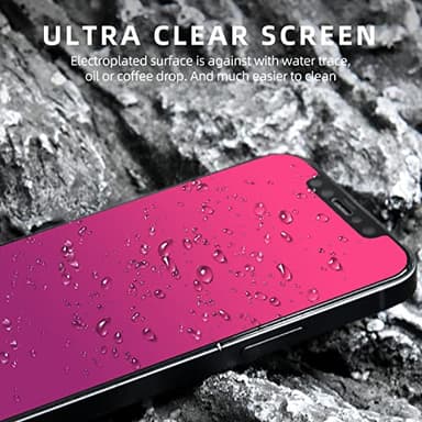 EGKimBa Privacy Screen Protector compatible with iPhone 11 or iPhone XR, 6.1 inch Gradient Colorful Electroplated Anti-Spy Anti-Blue Light Easy Installation Tempered Glass - Image 8