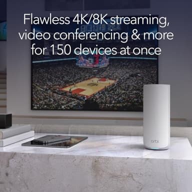 NETGEAR Orbi 870 Series Tri-Band WiFi 7 Mesh System (RBE872) - Router + 1 Satellite Extender, Security Features, Up to 21 Gbps, Covers Up to 6,000 Sq. Ft., 150 Devices, 10 Gig Internet Port, BE21000 - Image 5