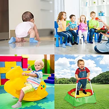 GRPSKCOS Baby Socks Non Slip 12 Pairs Toddler Anti Skid Socks for 0-7 Years Infants Little Kids Boys Girls (#1 Multicolor-12 Pairs, 1-3T) - Image 3