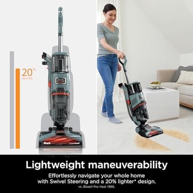 Shark CarpetXpert Upright Carpet, Area Rug & Upholstery Cleaner, Built-In Spot & Stain Remover & XL Tool, Perfect for Pets, Carpet Shampooer, 3 Cleaning Tools, Cleaning Solution, Slate Green, EX151 - Image 7