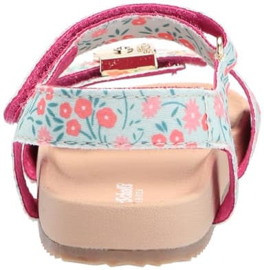 Dr. Scholl's Shoes Original Toddler Flat Sandal AQUA Blue Floral Nylon 11 M - Image 3