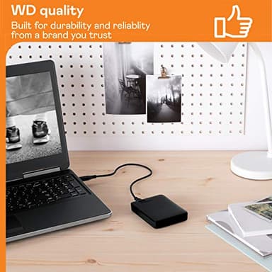 WD 6TB Elements Portable External Hard Drive for Windows, USB 3.2 Gen 1/USB 3.0 for PC & Mac, Plug and Play Ready - WDBHJS0060BBK-WESN - Image 4