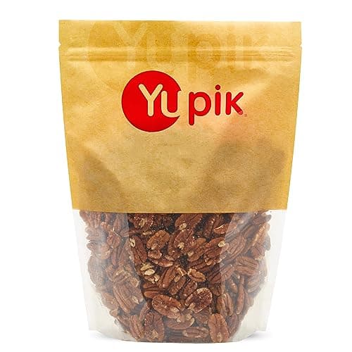Yupik Jumbo Pecans, Halves, 2.2 lb (35.2 oz), Kosher, Gluten-Free, Raw Nuts, Half Pieces, Unsalted, Unroasted, Oil-Free, Crunchy, Source of Fiber, Healthy Snacks, Ideal for Baking & Cooking - Image 1