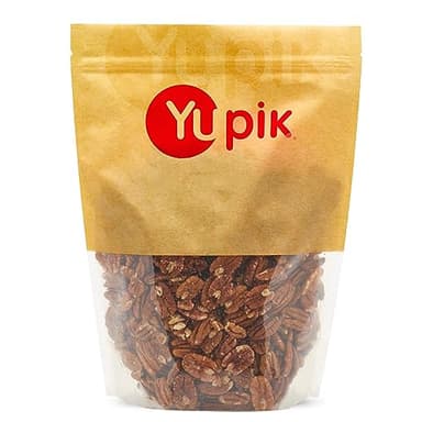 Yupik Jumbo Pecans, Halves, 2.2 lb (35.2 oz), Kosher, Gluten-Free, Raw Nuts, Half Pieces, Unsalted, Unroasted, Oil-Free, Crunchy, Source of Fiber, Healthy Snacks, Ideal for Baking & Cooking - Image 1
