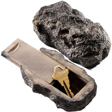 RamPro Hide-a-Spare-Key Fake Rock - Looks & Feels like Real Stone - Safe for Outdoor Garden or Yard, Geocaching (1) - Image 1