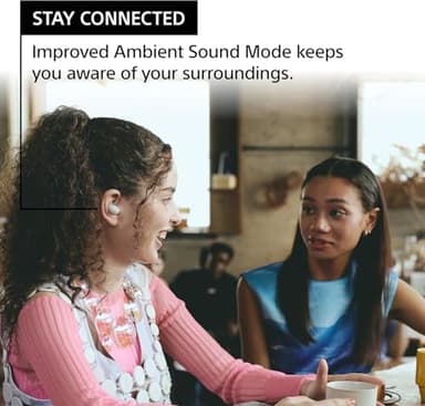 Sony - LinkBuds Fit True Wireless Noise Canceling Earbuds - White - Image 7