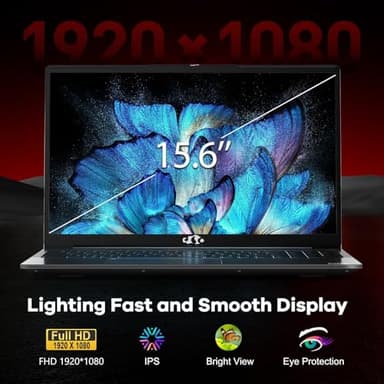 15.6 Business-gaming-Laptop, 6-Cores AMD Ryzen 5 6600H 660M 6nm GPU, 32GB DDR5 2TB SSD(Beat i7-1165G7 up to 4.5GHz)100W Type-C FHD IPS Laptop-Computer with Fingerprint Backlit Keyboard WiFi5 Win11 - Image 5
