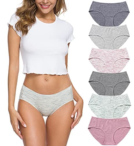 Wealurre Cotton Bikini Women's Breathable Panties Seamless Comfort Underwear(3128S,Stripe 2) - Image 1