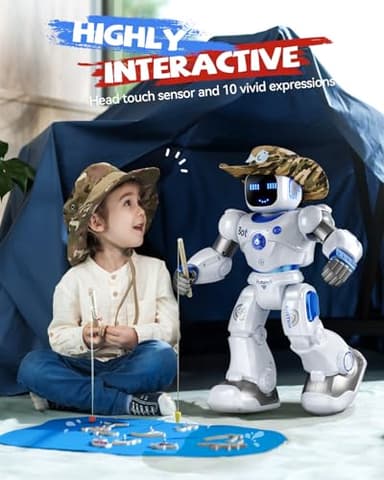 Ruko 1088 Smart Robots for Kids, Large Programmable Interactive RC Robot with Voice Control, APP Control, Present for 4 5 6 7 8 9 Years Old Kids Boys and Girls - Image 8