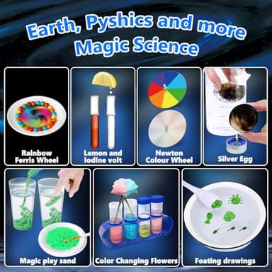 UNGLINGA 250+ Science Experiments Kits for Kids, Boys Girls Toys Birthday Gifts Ideas, Chemistry Set, S.T.E.M Activities Educational Project, Volcano Scientist Kit - Image 5