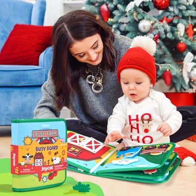 Farm Busy Book for Toddlers 1-3 - 1 Year Old Boys Girls Gifts Toys, Educational Quiet Activity Book with Life Skills, Toddler Travel Toys 1-2 - Image 9