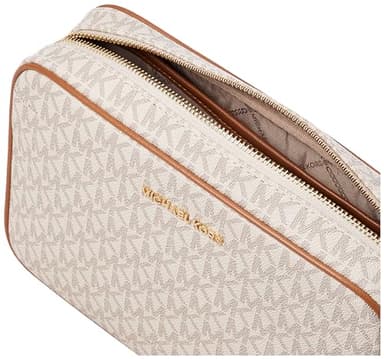 Michael Kors Jet Set Large Crossbody, Gold-Tone Hardware/Vanilla, One Size - Image 3