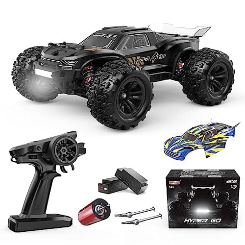HYPER GO H16BM 1/16 RTR Brushless High Speed Electric 4X4 Off-Road Fast RC Car, Max 42mph, RC Truck, Remote Control, 2 Lipo Batteries for Adult, Compatible with 3S Lipo - Image 1