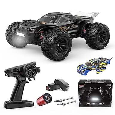 HYPER GO H16BM 1/16 RTR Brushless High Speed Electric 4X4 Off-Road Fast RC Car, Max 42mph, RC Truck, Remote Control, 2 Lipo Batteries for Adult, Compatible with 3S Lipo - Image 1