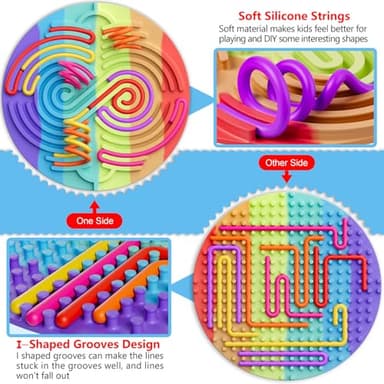 Sensory Activity Board for Kids Toddler Boys , Sensory Fidget Toys for Stress Anxiety Autistic ADHD, Calm Down Travel Airplane Essentials Toys for 3+ Year Old, Stuffers Gifts for Teen Girl - Image 3