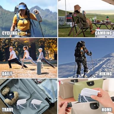 XSSDPDC Food Grade BPA Free Silicone Water Bottle, 21oz Collapsible Water Bottlewith Straw Leakproof for Sports,Office, Gym, Hiking, Mountaineering, Travel（green+blue+gray） - Image 6