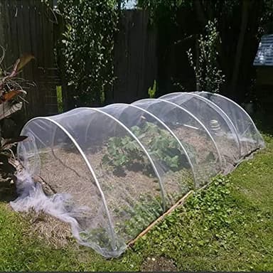 Agfabric Garden Netting 6.5'x15' Insect Pest Barrier Bird Netting for Garden Protection,Row Cover Mesh Netting for Vegetables Fruit Trees and Plants,White - Image 5