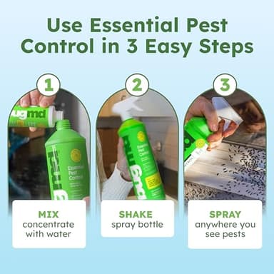 BugMD Pest Control Essential Oil Concentrate (3.7 oz, 2 Pack) - Plant Powered Bug Spray Quick Kills Flies, Ants, Roaches, Mosquitoes, and More - Image 6